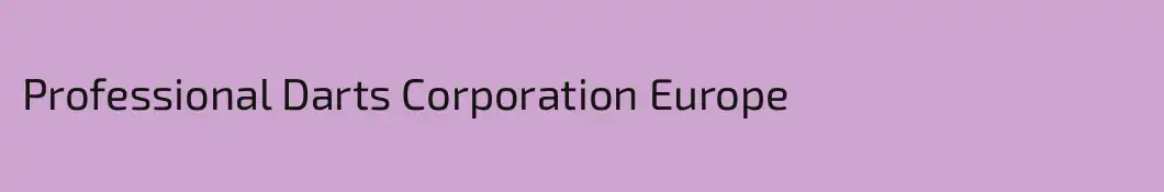 Professional Darts Corporation Europe
